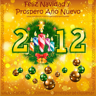 4 Diseños de Feliz Navidad y Prospero Año Nuevo 2012