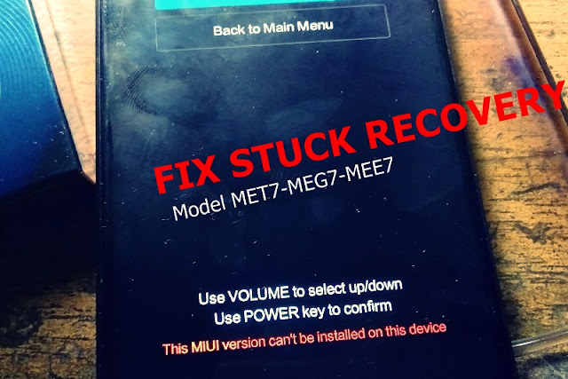 Fix Redmi 5 Plus Model MET7-MEG7-MEE7 Stuck Recovery Gak Pelu File Sakti Muncrat !