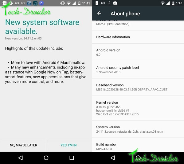 Moto G 3rd Gen getting Android 6.0 Marshmallow via Soak Test
