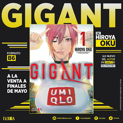  IVRÉA publicará "Gigant", el nuevo manga de Hiroya Oku.