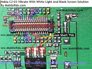 Nokia C2-03 Vibrate With White Light And Blank Screen Solution