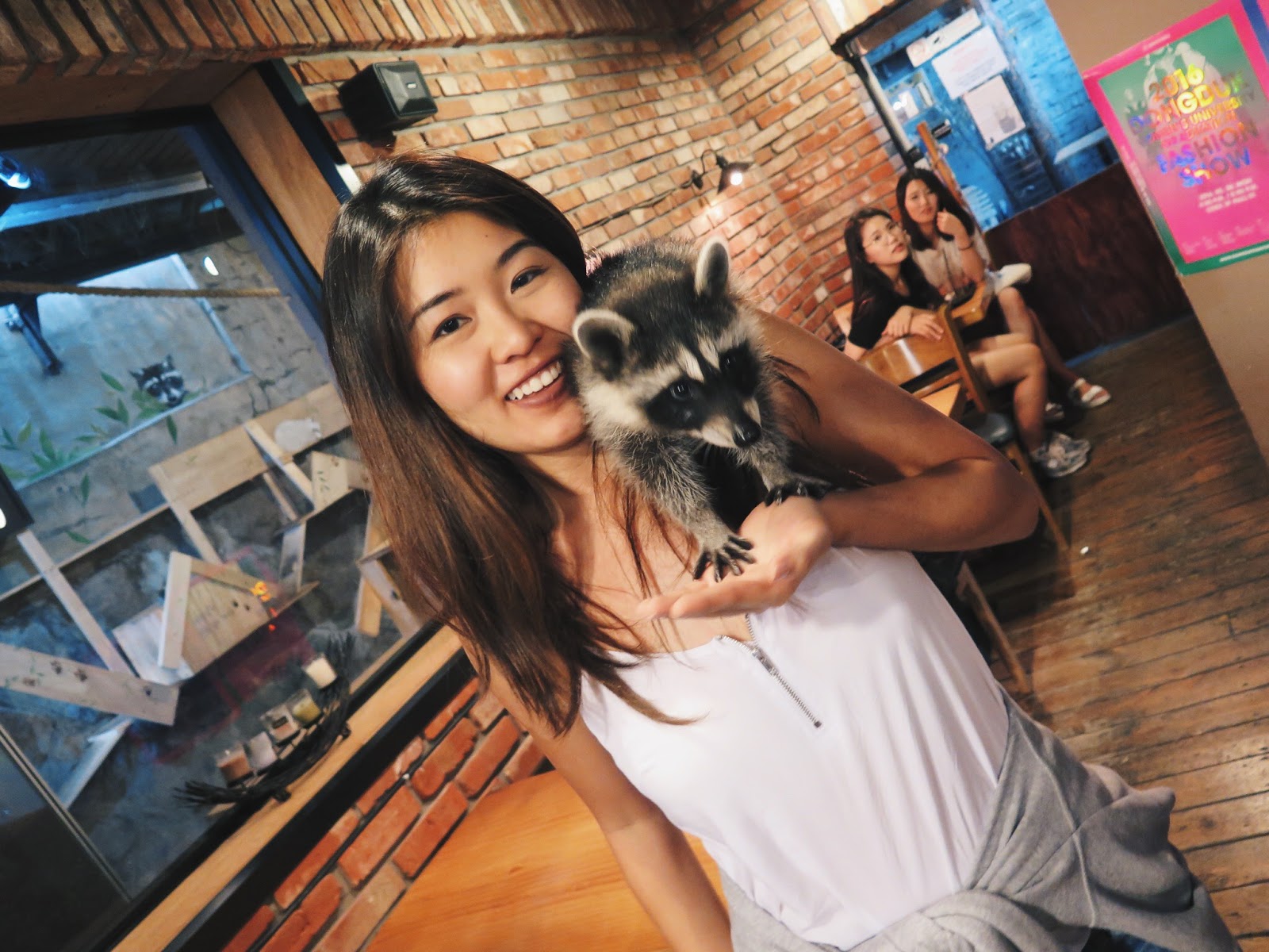 Korea Day 1 Blind Alley Raccoon  Cafe  July 2021 nnnicoleos