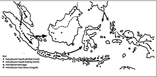 Peta Persebaran Peralatan Manusia Purba Di Indonesia 