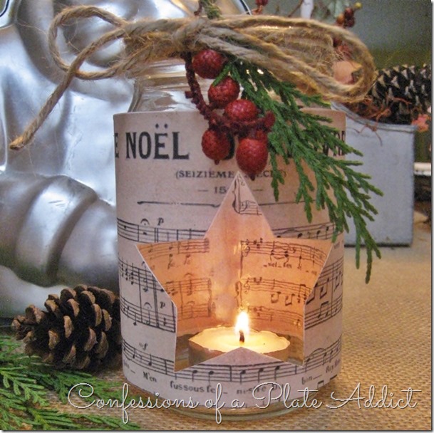 CONFESSIONS OF A PLATE ADDICT French Sheet Music Christmas Candles