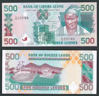 SL17 SIERRA LEONE 500 LEONES UNC (27.04.1995)(P-23a)