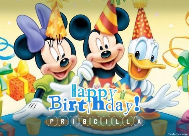 happy birthday priscilla images