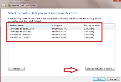 restore windows7