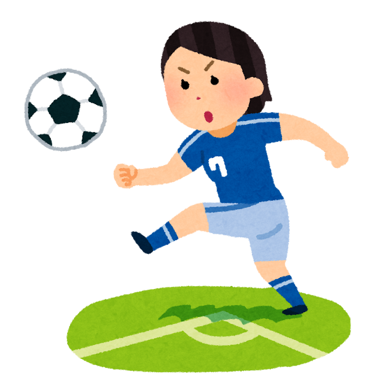 コーナーキックのイラスト 女子サッカー かわいいフリー素材集 いらすとや