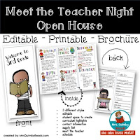 back to school, meet the teacher night, teacher resources