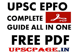 UPSC EPFO/APFC COMPLETE GUIDE FREE PDF IN HINDI