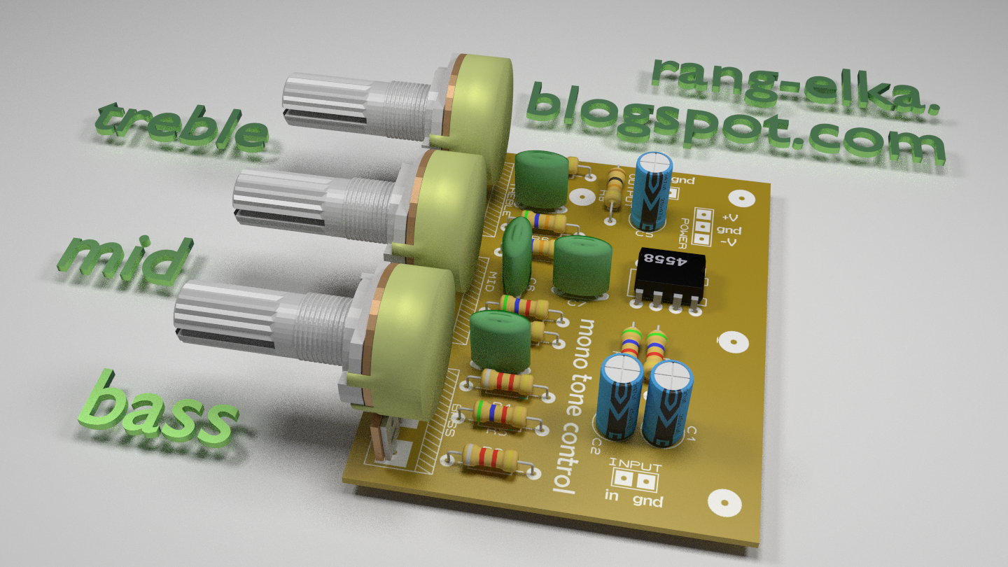 Merakit rangkaian elektronika 05 Rangkaian tone kontrol