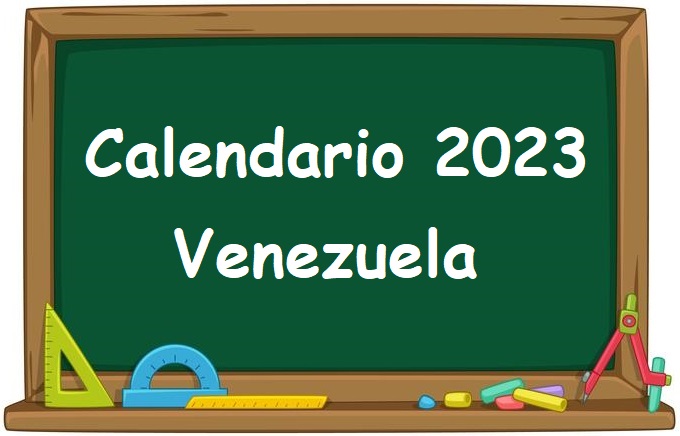 Venezuela Calendario imprimible para el año 2023 junto con días festivos y fases lunares