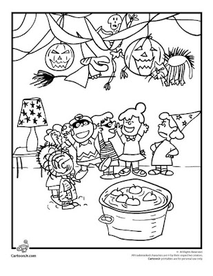 Charlie Brown Halloween Coloring Pages 12