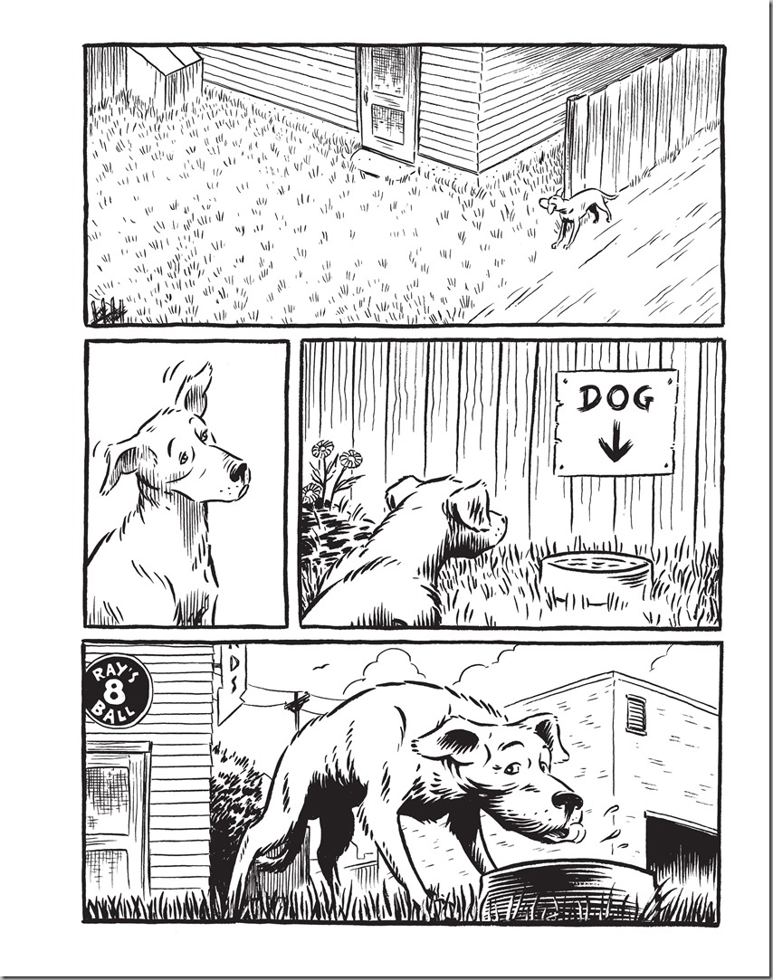 Good Dog By Graham Chaffee 2013 June FantaGraphics ivan reading the sign