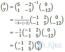 Penyelesaian persamaan linear dengan matriks