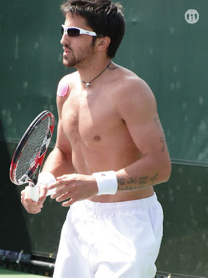 Janko Tipsarevic Shirtless at Miami Open 2010