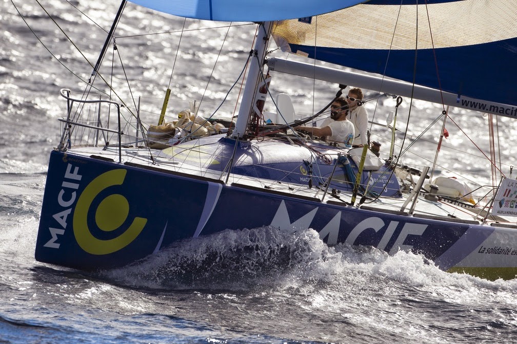 Macif leader de la Transat AG2R à trois jours de l'arrivée.