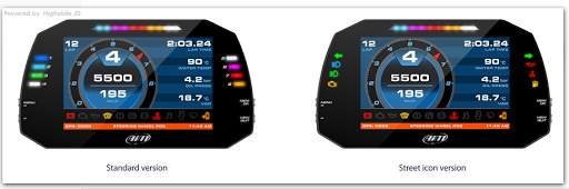 MXG 1.2 Strada is a 7" color display