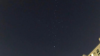 Largest fleet of UFOs over Korolyov, Russia August 2020.
