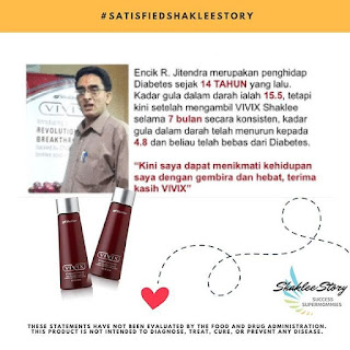 Testimoni Vivix Shaklee Untuk Darah Tinggi Mata Saraf Strok