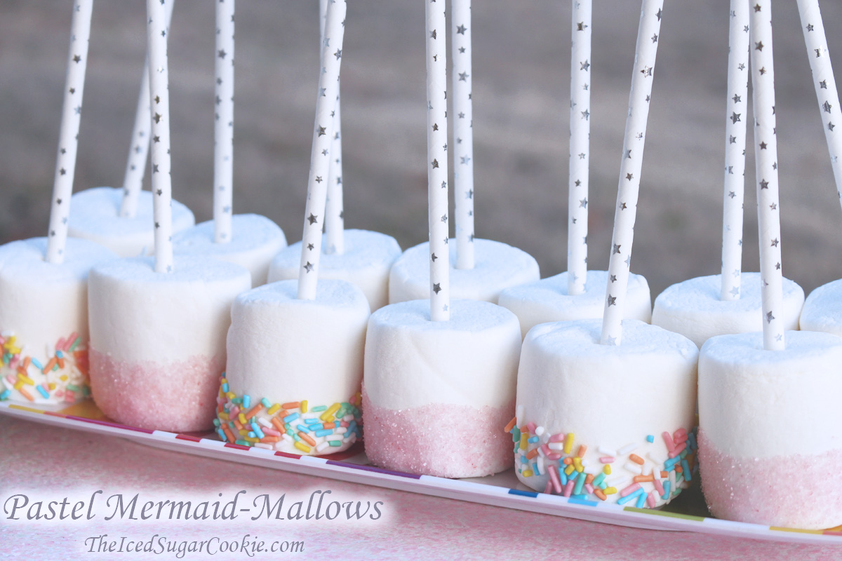 DIY Birthday Blog: Pastel Mermaid-Mallows Mermaid Birthday Party Food Ideas-Under  The Sea Party Food