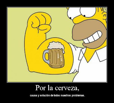 Desmotivacion Homero Simpson cerveza