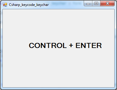 How To Use KeyChar And KeyCode To Check Which Key Is Pressed  C# KeyChar, KeyCode