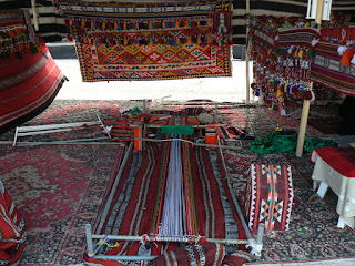 A tradional loom on display in a Bedouin Heritage Village