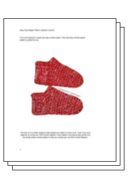 crochet slippers PDF