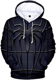 Sudadera Unisex Impresa 3D de Spider-Man para Fanes de Película Hombre Araña Chaqueta con Capucha, PANOZON 