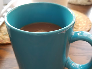 Mocha in a mug.