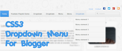dropdown menu