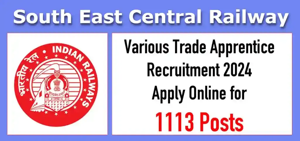Railway SECR Apprentice Online Form 2024