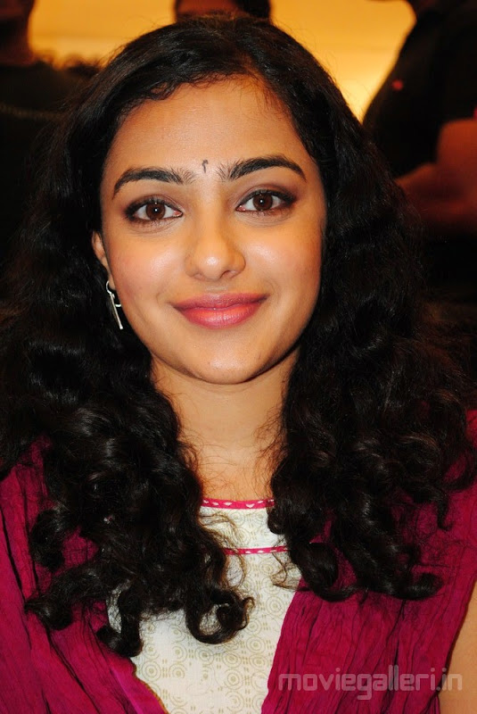 Actress Nithya Menon Photos  Designer Studio Mandir Launch cleavage