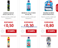 Buoni sconto da stampare Duck Fresh, Mr.Muscle, Benefit collutorio, Strabilia , ecc ( 18 nuovi coupon)