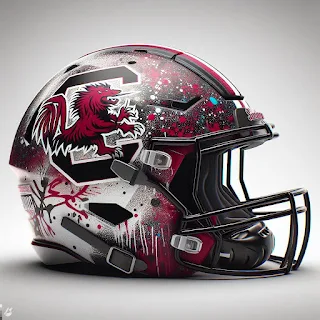 South Carolina Gamecocks 2024 Concept Football Helmets