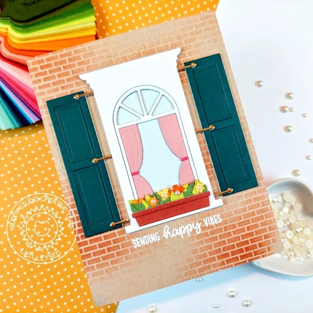 Sunny Studio Stamps: Wonderful Window Die Focused Everyday Card by Lien Leysen