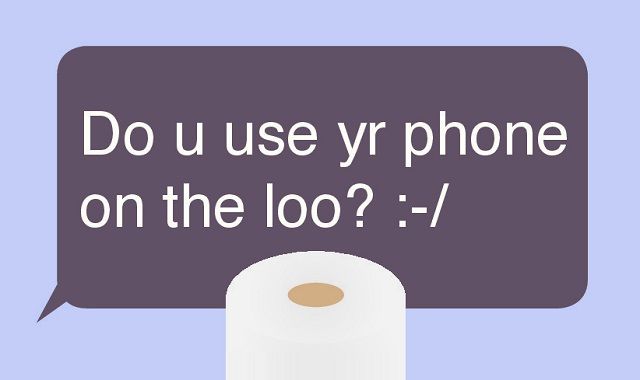 Image: Do You Use Your Phone on the Loo? #infographic