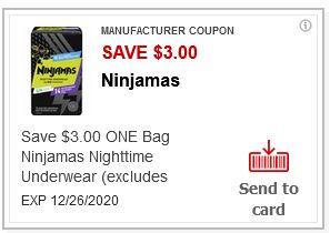 ninjamas diapers cvs coupon