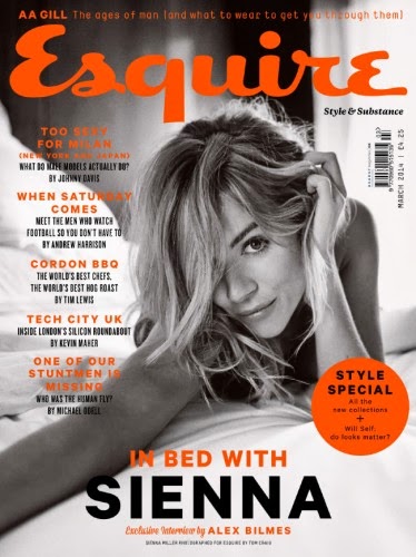 Sienna Miller Esquire UK Cover Girl March 2014