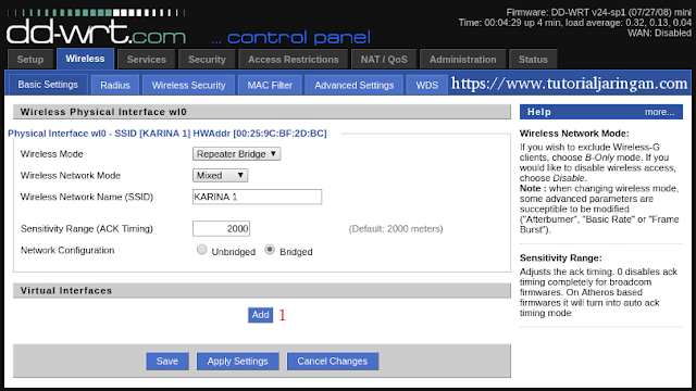 Tutorial Cara Setting Router Linksys WRT54GL DD-WRT Mode Repeater