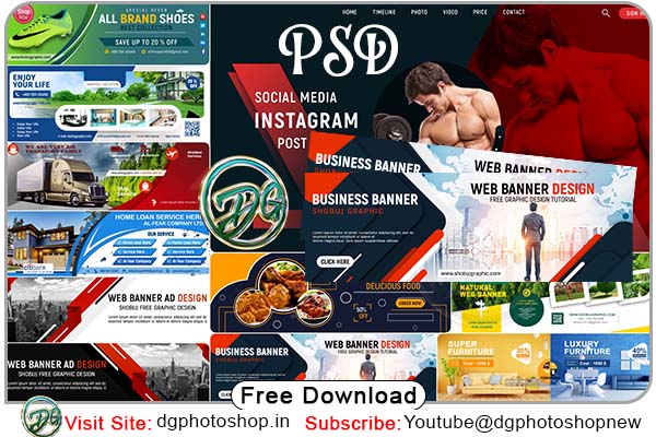11 Multipurpose Web Banners PSD Templates
