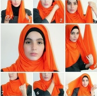 Model Hijab Pashmina Kaos