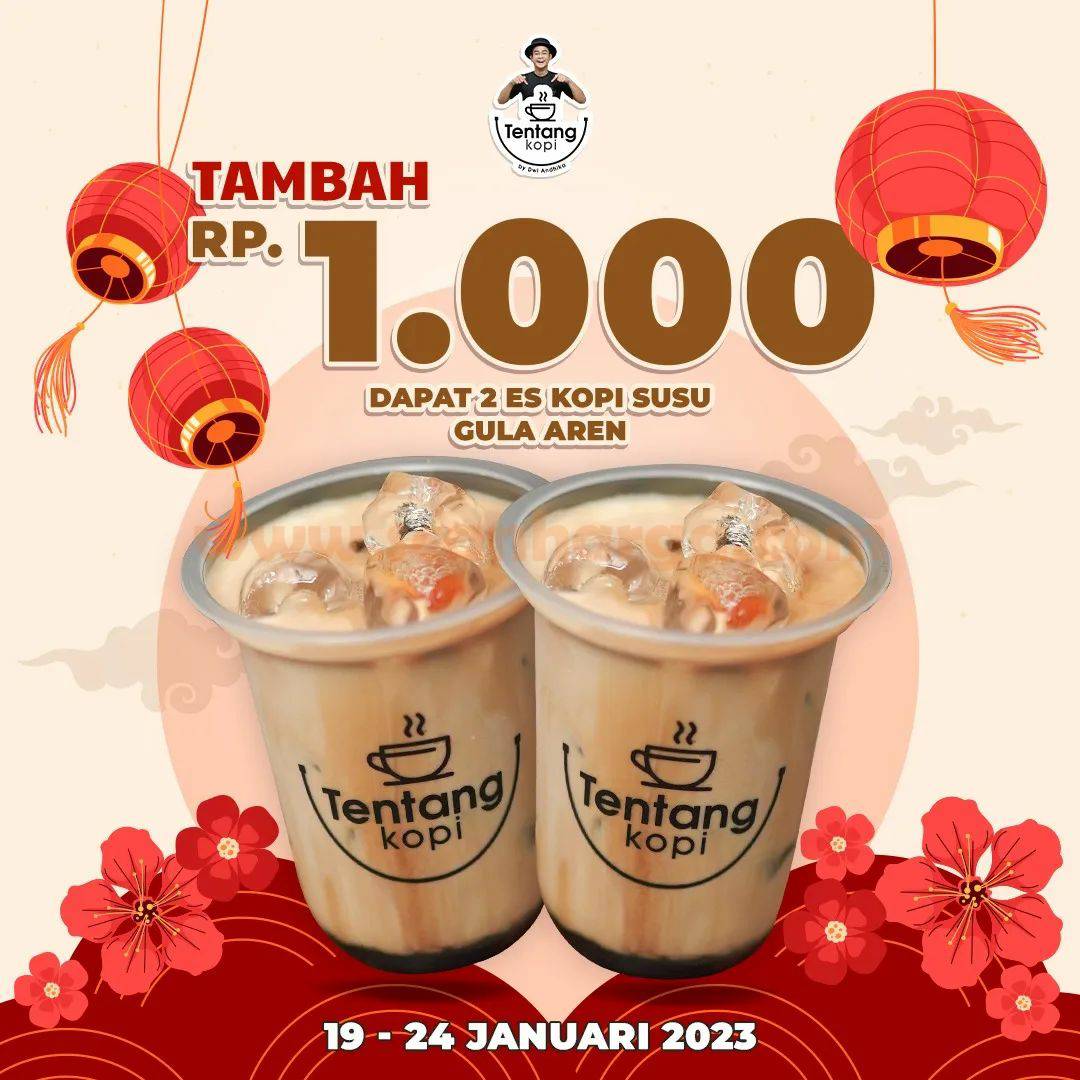 Promo TENTANG KOPI IMLEK - Tambah +Rp. 1.000 Dapat 2 Es Kopi Susu