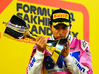 Sergio Perez wins Formula 1 Azerbaijan Grand Prix.