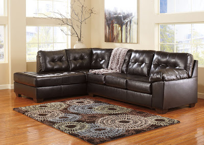 Brown DuraBlend Ashley sectional