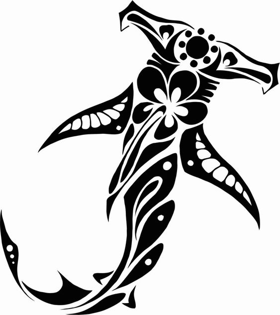 polynesian-Hammerhead-Shark-tattoo-design