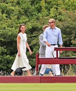 Duke and Duchess of Cambridge attend charity polo match