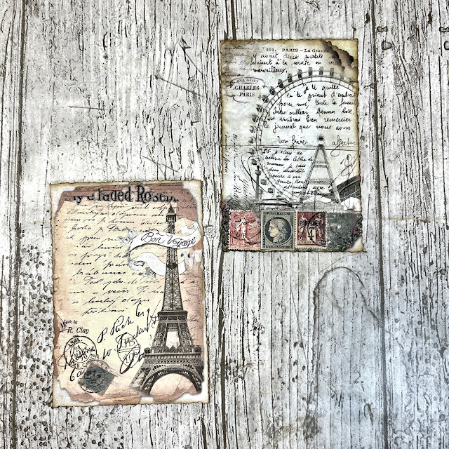 Faux French Postcards