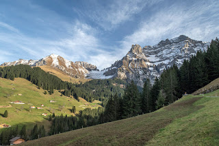 Bergkette zwischen dem Kander und Engstligenthal mit Bunderspitze, Nünihore und Hinterer Lohner.